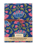 Blue Floral Handcrafted Handmade Paper Diary