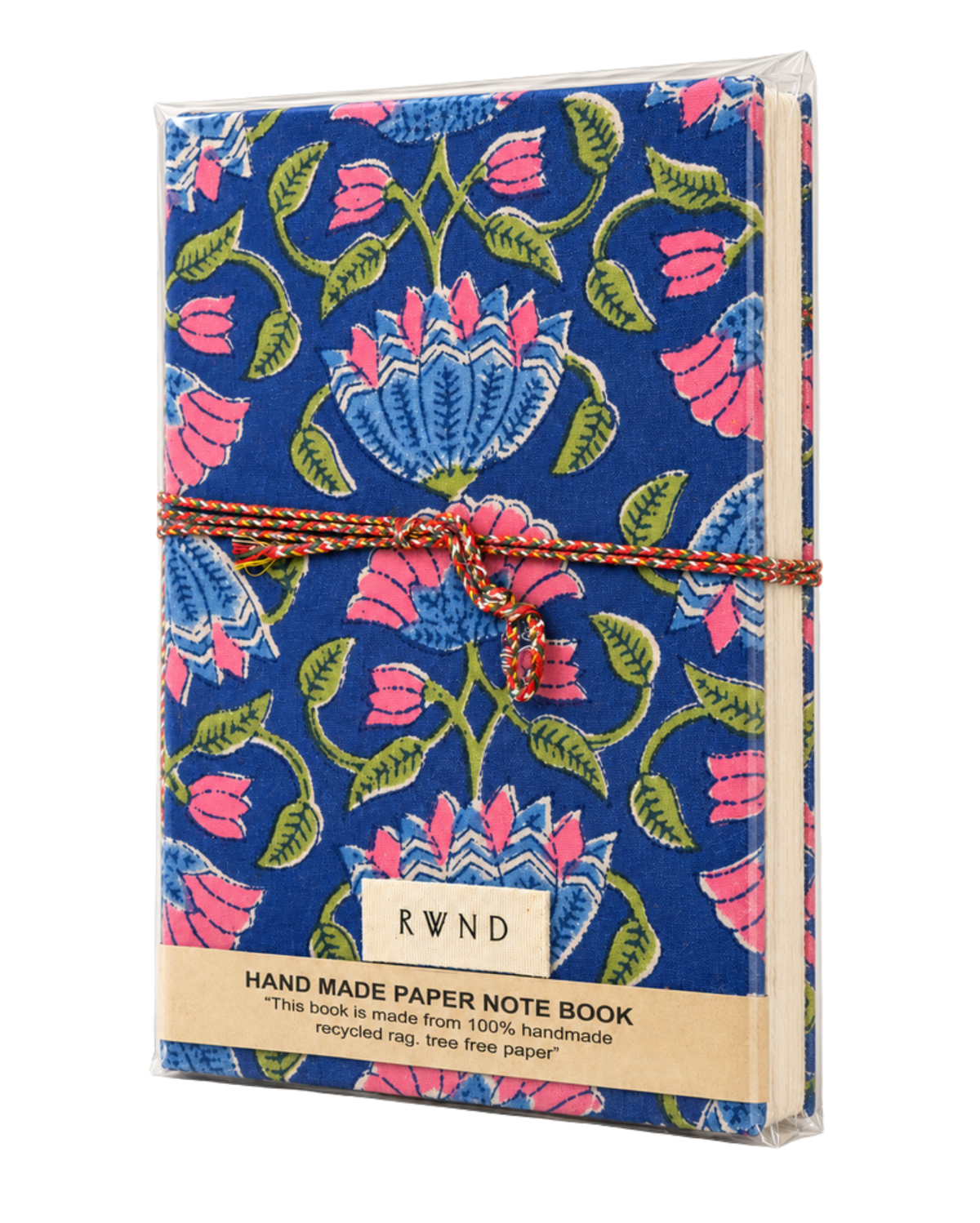 Blue Floral Handcrafted Handmade Paper Diary