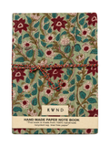 Green Floral Handmade Paper Diary