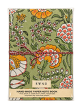 Green Floral Handmade Paper Diary