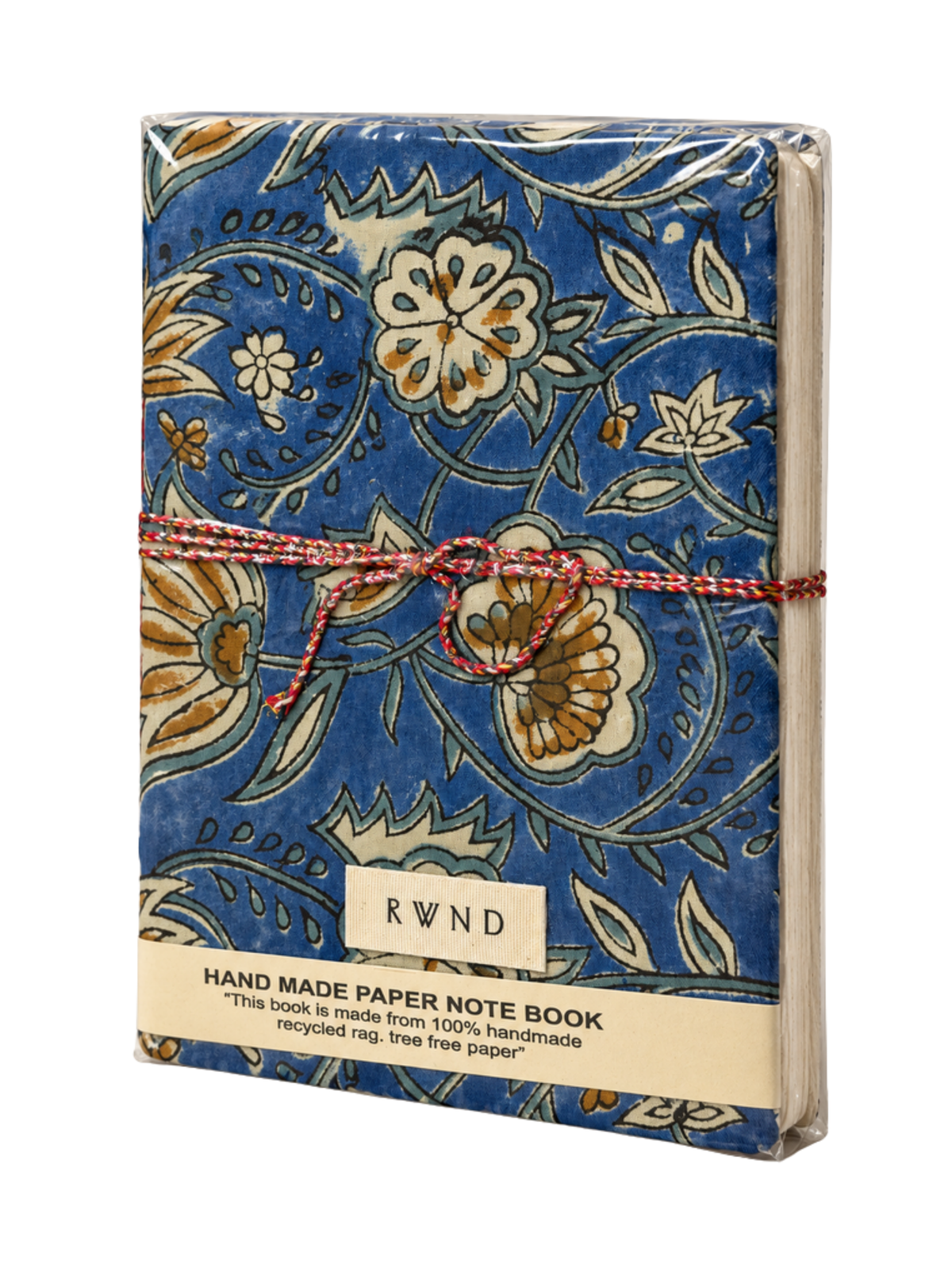 Blue Floral Handmade Paper Diary