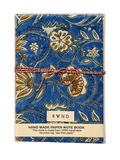 Blue Floral Handmade Paper Diary