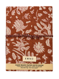 Brown & Cream Floral Handmade Paper Diary