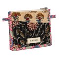 Large Hand Block-Printed Quilted Pouch
