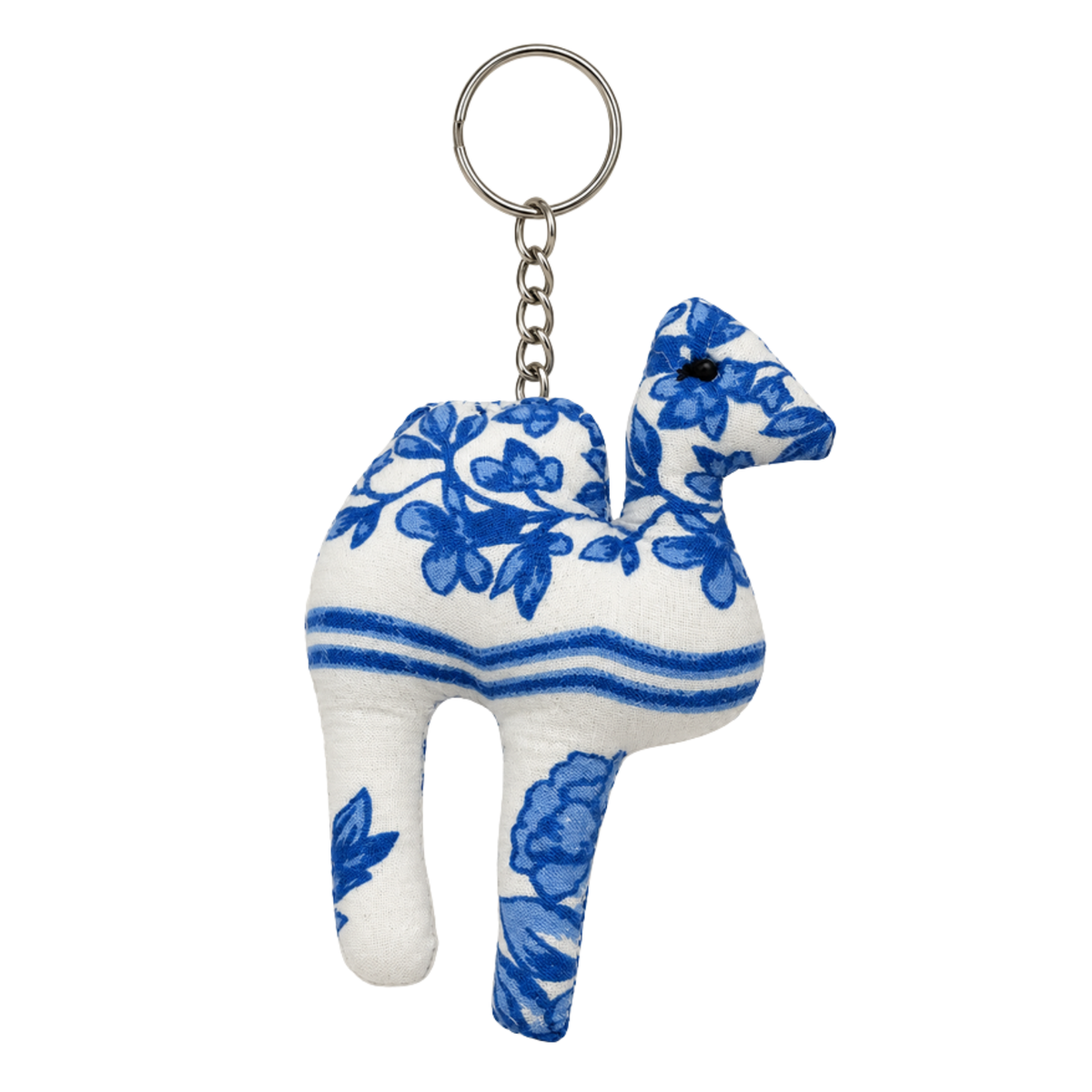Blue Floral Camel Bag Charm